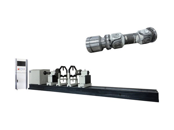 Heavy duty drive shaft balancing machine